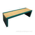 Economic simple design metal frame wood plastic outdoor adjustable lounge chair